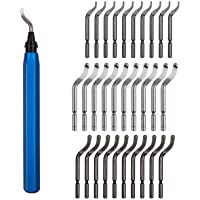 Juego de 30 piezas de herramientas de desbarbado manual- cortador de metal con cuchillas giratorias HSS para eliminar…